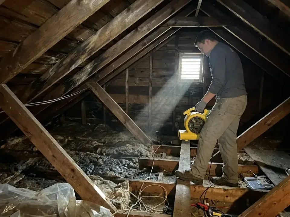 attic-water-damage-drying-proc-007 — frequently asked questions, Emergency Water Extraction & 24/7 Flood Response in Cornwal…